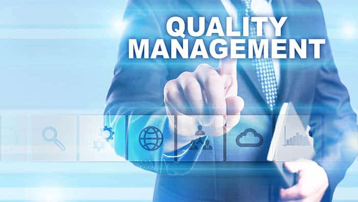 How is the quality management system certification achieved?